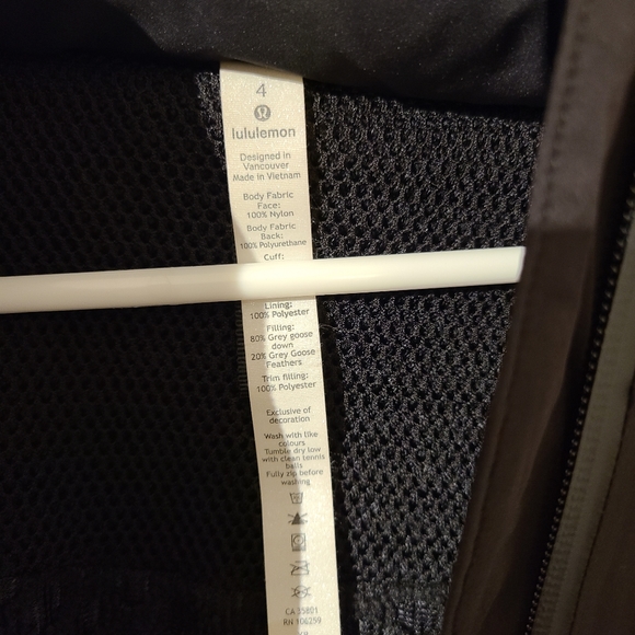 SOLD Lululemon Sleet Street Long Jacket - Picture 6 of 12